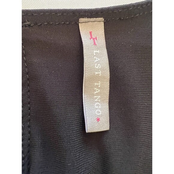 LAST TANGO Black Jumpsuit XL VNeck Dolman Split Sleeve Ankle Slit Pocket Stretch - Picture 5 of 15